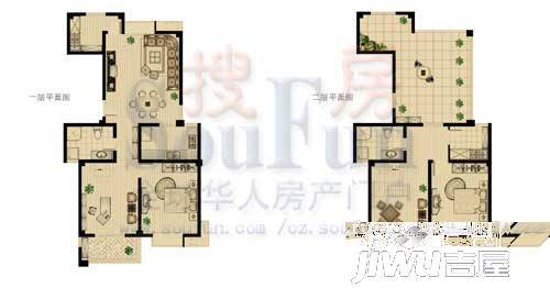 盛世名门3室2厅1卫104㎡户型图