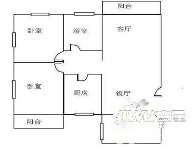 百脑汇电脑城3室1厅0卫户型图