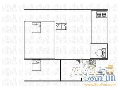 广成小区2室1厅1卫72㎡户型图