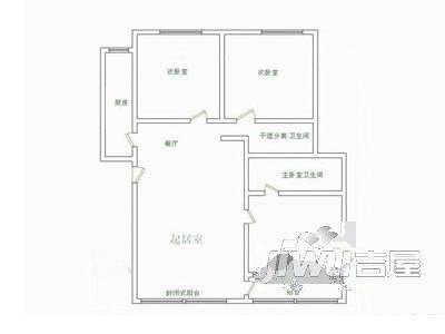 人民新家园3室2厅1卫户型图