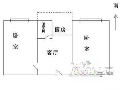 清潭三村3室2厅0卫100㎡户型图