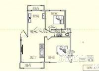 同仁苑2室1厅1卫户型图