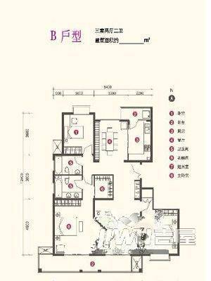 经纬巷小区3室1厅0卫户型图