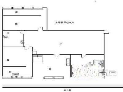 华林家园3室1厅1卫户型图