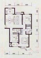 北环续建3室2厅1卫户型图