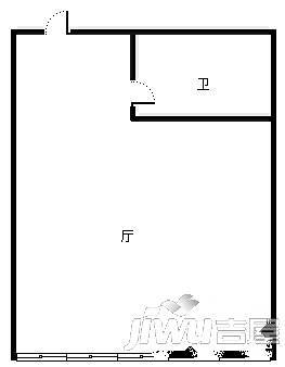 茂业泰富城1室1厅1卫60㎡户型图