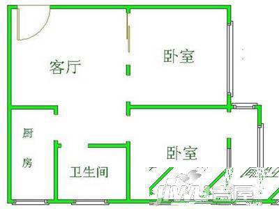 同安苑1室1厅1卫户型图