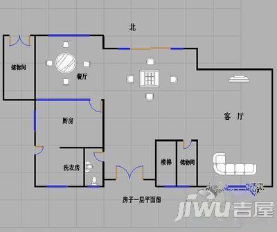 富强赵家村2室1厅1卫户型图