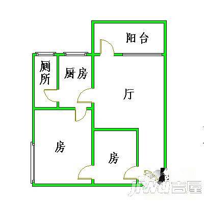 花园新村4室2厅2卫65㎡户型图