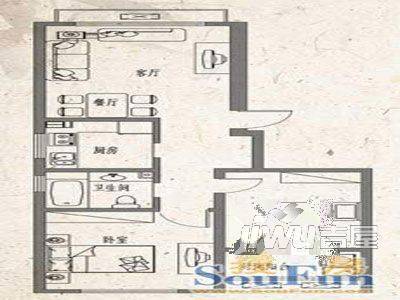 木梳路小区3室2厅2卫户型图