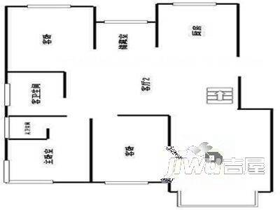 清溪花园3室1厅1卫户型图