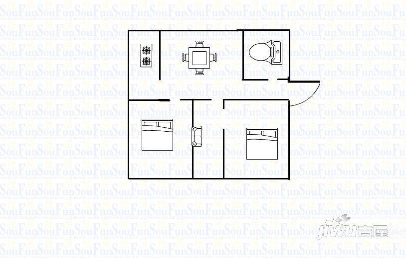 中壮新村2室1厅0卫户型图