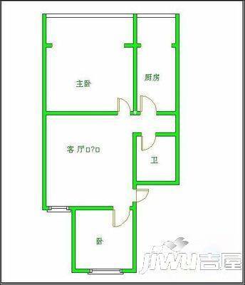 光华苑2室1厅1卫户型图