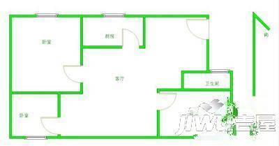 诺诚高第3室2厅1卫124㎡户型图