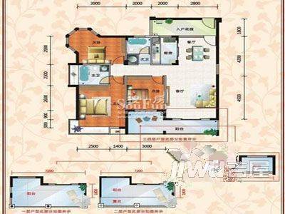 花园南村2室1厅1卫户型图