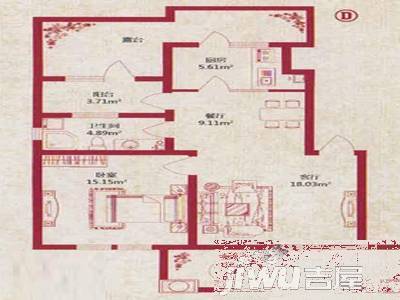 顺园五村2室1厅0卫户型图