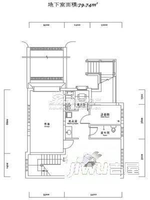 泰山二村2室1厅1卫58㎡户型图