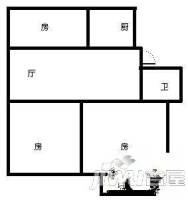 五益新村3室2厅1卫82㎡户型图