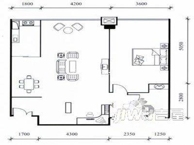 会馆浜公寓5室2厅4卫156㎡户型图