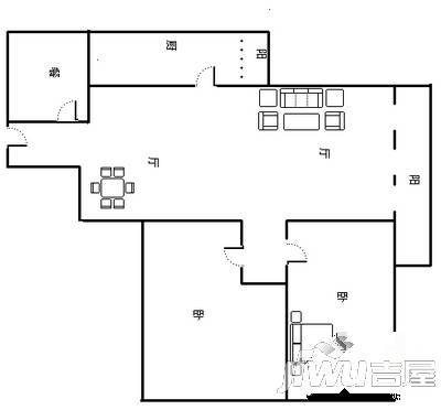 会馆浜公寓5室2厅4卫156㎡户型图