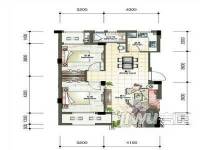 椿桂坊公寓2室2厅1卫户型图