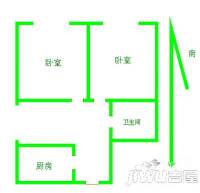 天安城市花园2室2厅1卫112㎡户型图