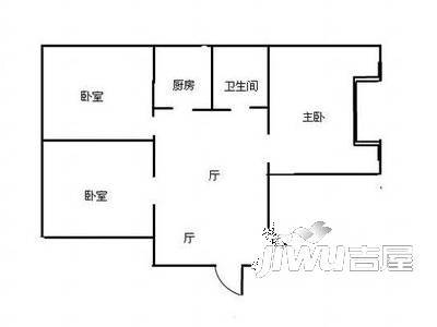 朝阳四村4室2厅2卫户型图