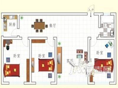 罗溪空港一村1室1厅0卫户型图