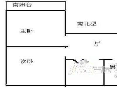 小胡新村3室2厅1卫户型图