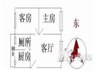 华胜新村2室1厅0卫户型图