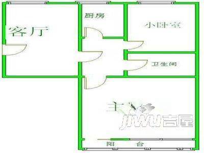 北太平桥2室1厅0卫户型图