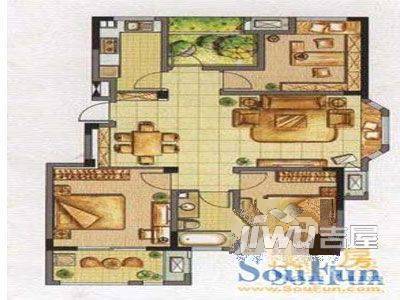 新庆花园3室2厅1卫户型图