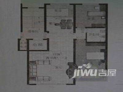 福阳山庄2室2厅1卫户型图
