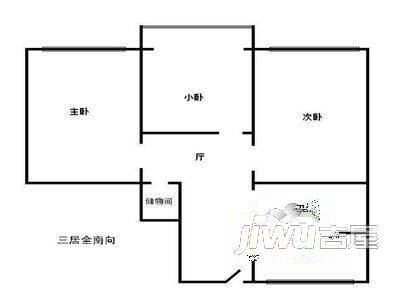 湾里后壮村3室1厅1卫户型图