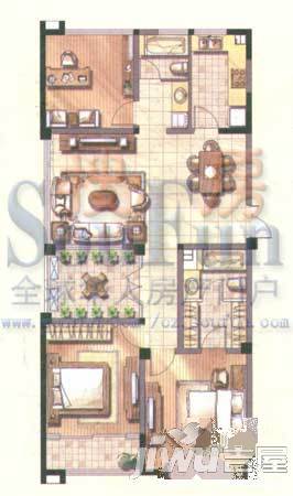 金都名苑5室2厅3卫268.4㎡户型图