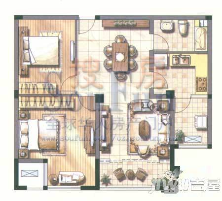 金都名苑5室2厅3卫268.4㎡户型图