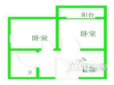 泰山三村2室1厅1卫户型图