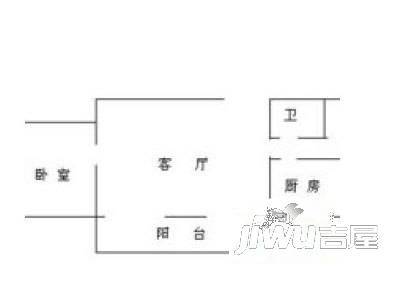 铁配新村1室1厅1卫户型图