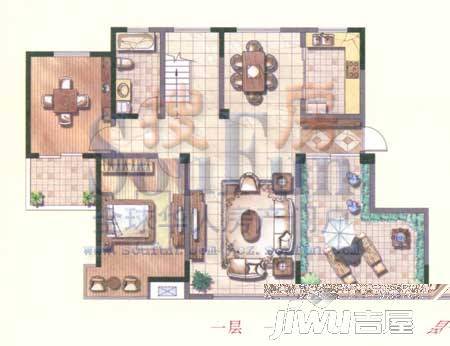 金都名苑5室2厅3卫268.4㎡户型图