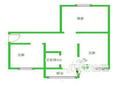 府北新村3室1厅1卫户型图