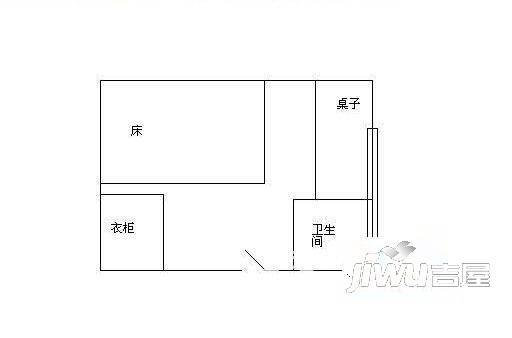 麻巷公寓1室1厅1卫户型图