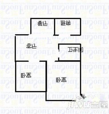 清潭五村2室2厅1卫83㎡户型图