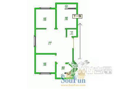 汇金置业广场1室1厅1卫30㎡户型图