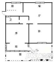 虹景金桂园2室2厅1卫88㎡户型图