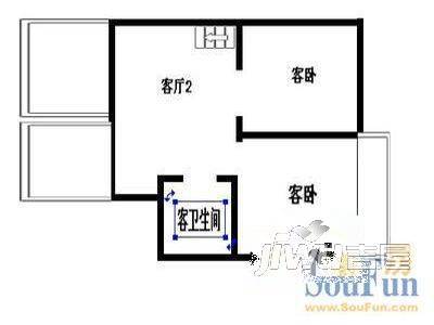 机械二村3室1厅2卫户型图