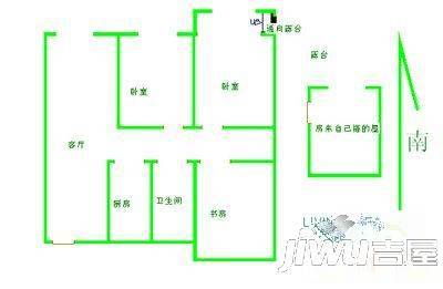 多宝大厦3室2厅1卫117㎡户型图