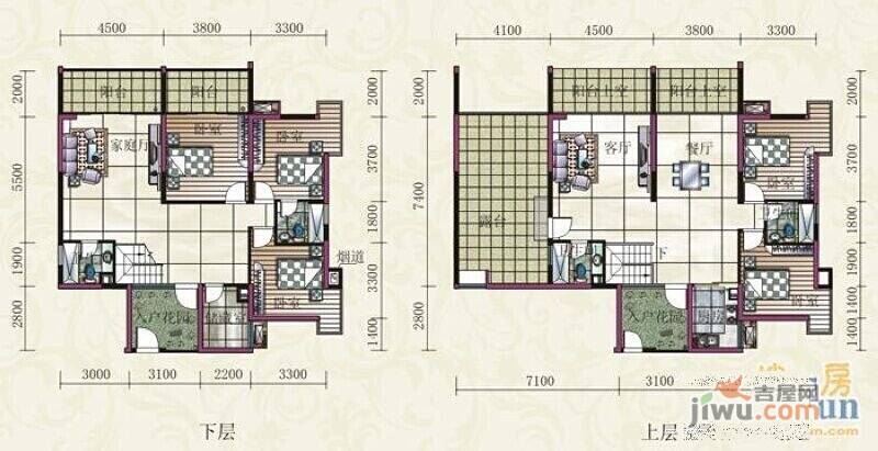 三永国际银座2室2厅1卫93.9㎡户型图