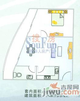 凤航大厦2室1厅2卫126.1㎡户型图