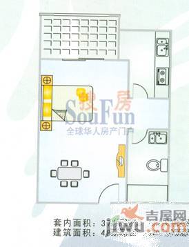 凤航大厦2室1厅2卫126.1㎡户型图