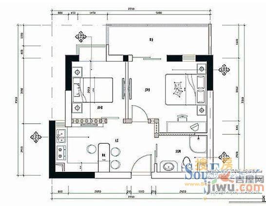 三亚印象4室2厅2卫167.9㎡户型图